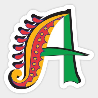 Letter A Sticker